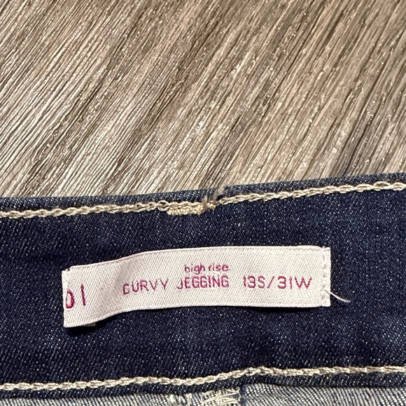 SO Women's Dark Blue Distressed Jeggings - Picture 2 of 5